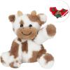 imageHopearl Adorable Christmas Plush Cow Toy Floppy Dairy Cattle Soft Stuffed Animal Cute Xmas Gifts for Boys Girls Kids Toddlers Light Brown 9Xmas Light Brown