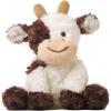 imageHopearl Adorable Christmas Plush Cow Toy Floppy Dairy Cattle Soft Stuffed Animal Cute Xmas Gifts for Boys Girls Kids Toddlers Light Brown 9Brown