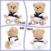 imageHopearl Taekwondo Bear Karate Stuffed Animal Toy with Detachable Taekwondo Uniform and 6 Alternative Color Belts 110th Gup Plush Toy Gifts for Kids Taekwondo Lovers Boys Girls 10Taekwondo Bear