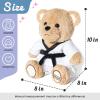 imageHopearl Taekwondo Bear Karate Stuffed Animal Toy with Detachable Taekwondo Uniform and 6 Alternative Color Belts 110th Gup Plush Toy Gifts for Kids Taekwondo Lovers Boys Girls 10Taekwondo Bear
