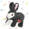 imageHopearl Walking Dog Repeat What You Said Interactive Electronic Pet Plush Bark Puppy Toy Animated Singing Speaking Glowing Walking Gift for Toddlers Birthday Gray 7BunnyGray