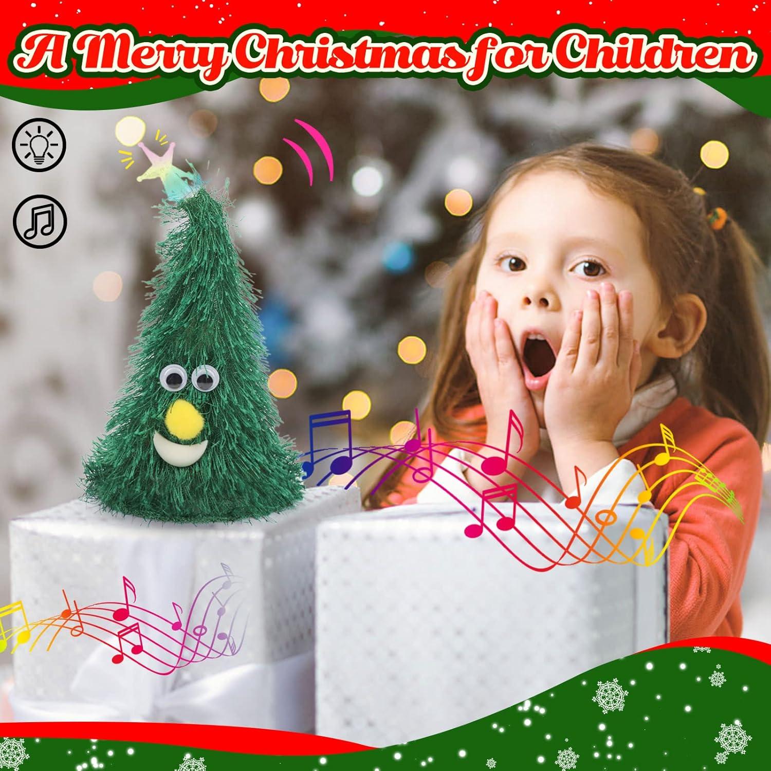 imageHopearl Singing Dancing Christmas Tree Twinkling Star Rockin Electric Interactive Animated Toy Plush Buddy Gift for Toddlers 7