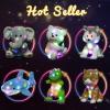 image:imageHopearl LED Musical Stuffed Puppy Lighting Up Singing Plush Dog Adjustable Volume Lullaby Animated Soothe Birthday Festival for Kids Toddler Girls White 14HuskyLED no music