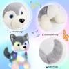 image:imageHopearl LED Musical Stuffed Puppy Lighting Up Singing Plush Dog Adjustable Volume Lullaby Animated Soothe Birthday Festival for Kids Toddler Girls White 14Husky DogLED  Music