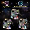 image:imageHopearl LED Musical Stuffed Puppy Lighting Up Singing Plush Dog Adjustable Volume Lullaby Animated Soothe Birthday Festival for Kids Toddler Girls White 14Gray CatLED no music
