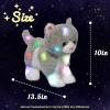 image:imageHopearl LED Musical Stuffed Puppy Lighting Up Singing Plush Dog Adjustable Volume Lullaby Animated Soothe Birthday Festival for Kids Toddler Girls White 14Gray CatLED no music