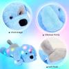 image:imageHopearl LED Musical Stuffed Puppy Lighting Up Singing Plush Dog Adjustable Volume Lullaby Animated Soothe Birthday Festival for Kids Toddler Girls White 14Blue PuppyLED no music