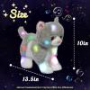 image:imageHopearl LED Musical Stuffed Puppy Lighting Up Singing Plush Dog Adjustable Volume Lullaby Animated Soothe Birthday Festival for Kids Toddler Girls White 14Gray CatLED  Music1
