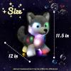 image:imageHopearl LED Musical Stuffed Puppy Lighting Up Singing Plush Dog Adjustable Volume Lullaby Animated Soothe Birthday Festival for Kids Toddler Girls White 14Husky DogLED  Music
