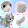 image:imageHopearl LED Musical Stuffed Puppy Lighting Up Singing Plush Dog Adjustable Volume Lullaby Animated Soothe Birthday Festival for Kids Toddler Girls White 14Gray CatLED no music