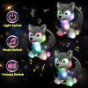 image:imageHopearl LED Musical Stuffed Puppy Lighting Up Singing Plush Dog Adjustable Volume Lullaby Animated Soothe Birthday Festival for Kids Toddler Girls White 14Husky DogLED  Music