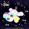 image:imageHopearl LED Musical Stuffed Puppy Lighting Up Singing Plush Dog Adjustable Volume Lullaby Animated Soothe Birthday Festival for Kids Toddler Girls White 14White PuppyLED  Music