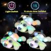 image:imageHopearl LED Musical Stuffed Puppy Lighting Up Singing Plush Dog Adjustable Volume Lullaby Animated Soothe Birthday Festival for Kids Toddler Girls White 14White PuppyLED no music