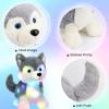image:imageHopearl LED Musical Stuffed Puppy Lighting Up Singing Plush Dog Adjustable Volume Lullaby Animated Soothe Birthday Festival for Kids Toddler Girls White 14Husky DogLED no music