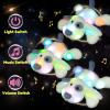 image:imageHopearl LED Musical Stuffed Puppy Lighting Up Singing Plush Dog Adjustable Volume Lullaby Animated Soothe Birthday Festival for Kids Toddler Girls White 14White PuppyLED  Music