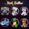 image:imageHopearl LED Musical Stuffed Puppy Lighting Up Singing Plush Dog Adjustable Volume Lullaby Animated Soothe Birthday Festival for Kids Toddler Girls White 14White PuppyLED no music