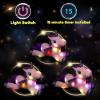 image:imageHopearl LED Plush Unicorn Lighting Up Stuffed Animal Floppy Night Lights Glow in The Dark Birthday Festival for Kids Toddler Girls Pink 16Pink UnicornLED no music