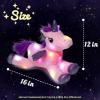 image:imageHopearl LED Plush Unicorn Lighting Up Stuffed Animal Floppy Night Lights Glow in The Dark Birthday Festival for Kids Toddler Girls Pink 16Pink UnicornLED no music