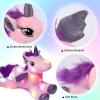 image:imageHopearl LED Plush Unicorn Lighting Up Stuffed Animal Floppy Night Lights Glow in The Dark Birthday Festival for Kids Toddler Girls Pink 16Pink UnicornLED no music