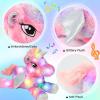 image:imageHopearl LED Plush Unicorn Lighting Up Stuffed Animal Floppy Night Lights Glow in The Dark Birthday Festival for Kids Toddler Girls Pink 16Rainbow UnicornLED  Music
