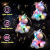 image:imageHopearl LED Plush Unicorn Lighting Up Stuffed Animal Floppy Night Lights Glow in The Dark Birthday Festival for Kids Toddler Girls Pink 16Rainbow Unicorn with WingLED  Music