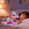 image:imageHopearl LED Plush Unicorn Lighting Up Stuffed Animal Floppy Night Lights Glow in The Dark Birthday Festival for Kids Toddler Girls Pink 16Rainbow UnicornLED  Music