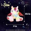 image:imageHopearl LED Plush Unicorn Lighting Up Stuffed Animal Floppy Night Lights Glow in The Dark Birthday Festival for Kids Toddler Girls Pink 16Unicorn with WingLED  Music
