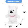 image:imageHopearl Talking Singing Cow with Red Bib Repeats What You Say Walking Dairy Cattle Electric Interactive Animated Toy Speaking Plush Buddy Gifts for Toddlers 9Westie