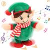 image:imageHopearl Talking Singing Cow with Red Bib Repeats What You Say Walking Dairy Cattle Electric Interactive Animated Toy Speaking Plush Buddy Gifts for Toddlers 9Elf