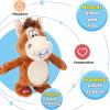 image:imageHopearl Talking Singing Cow with Red Bib Repeats What You Say Walking Dairy Cattle Electric Interactive Animated Toy Speaking Plush Buddy Gifts for Toddlers 9Donkey