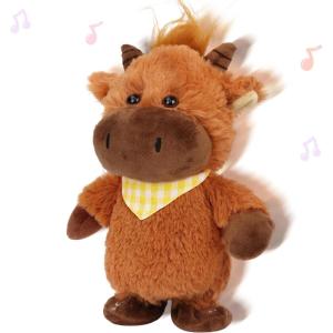 image:imageHopearl Talking Singing Cow with Red Bib Repeats What You Say Walking Dairy Cattle Electric Interactive Animated Toy Speaking Plush Buddy Gifts for Toddlers 9Highland Cow
