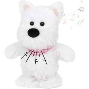 image:imageHopearl Talking Singing Cow with Red Bib Repeats What You Say Walking Dairy Cattle Electric Interactive Animated Toy Speaking Plush Buddy Gifts for Toddlers 9Westie