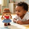 image:imageHopearl Talking Singing Cowgirl Repeats What You Say Girl Walking Doll Electric Interactive Animated Toy Speaking Plush Buddy Gifts for Toddlers 8Black Cowgirl