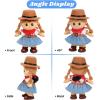 image:imageHopearl Talking Singing Cowgirl Repeats What You Say Girl Walking Doll Electric Interactive Animated Toy Speaking Plush Buddy Gifts for Toddlers 8Black Cowgirl