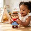 image:imageHopearl Talking Singing Cowgirl Repeats What You Say Girl Walking Doll Electric Interactive Animated Toy Speaking Plush Buddy Gifts for Toddlers 8Black Cowgirl