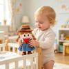 image:imageHopearl Talking Singing Cowgirl Repeats What You Say Girl Walking Doll Electric Interactive Animated Toy Speaking Plush Buddy Gifts for Toddlers 8White Cowgirl