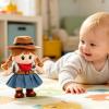 image:imageHopearl Talking Singing Cowgirl Repeats What You Say Girl Walking Doll Electric Interactive Animated Toy Speaking Plush Buddy Gifts for Toddlers 8White Cowgirl