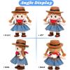 image:imageHopearl Talking Singing Cowgirl Repeats What You Say Girl Walking Doll Electric Interactive Animated Toy Speaking Plush Buddy Gifts for Toddlers 8White Cowgirl