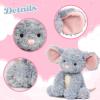 image:imageHopearl Adorable Mouse Plush Toy Floppy Ultra Rat Haggable Soft Stuffed Animal Holiday Birthday Gift for for Boys Girls Kids Toddlers Gray 9Mouse