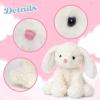 image:imageHopearl Adorable Mouse Plush Toy Floppy Ultra Rat Haggable Soft Stuffed Animal Holiday Birthday Gift for for Boys Girls Kids Toddlers Gray 9White Bunny