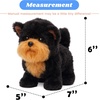 image:imageHopearl Walking Teddy Dog Interactive Electronic Pet Plush Toy Puppy Woof and Moving Animated Nodding Head Gifts for Toddlers Birthday Brown 7Black Schnauzer