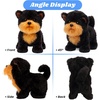 image:imageHopearl Walking Teddy Dog Interactive Electronic Pet Plush Toy Puppy Woof and Moving Animated Nodding Head Gifts for Toddlers Birthday Brown 7Black Schnauzer