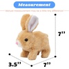image:imageHopearl Walking Teddy Dog Interactive Electronic Pet Plush Toy Puppy Woof and Moving Animated Nodding Head Gifts for Toddlers Birthday Brown 7BunnyBrown