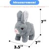 image:imageHopearl Walking Teddy Dog Interactive Electronic Pet Plush Toy Puppy Woof and Moving Animated Nodding Head Gifts for Toddlers Birthday Brown 7BunnyGray