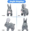 image:imageHopearl Walking Teddy Dog Interactive Electronic Pet Plush Toy Puppy Woof and Moving Animated Nodding Head Gifts for Toddlers Birthday Brown 7BunnyGray