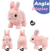 image:imageHopearl Walking Teddy Dog Interactive Electronic Pet Plush Toy Puppy Woof and Moving Animated Nodding Head Gifts for Toddlers Birthday Brown 7BunnyPink
