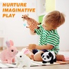image:imageHopearl Walking Teddy Dog Interactive Electronic Pet Plush Toy Puppy Woof and Moving Animated Nodding Head Gifts for Toddlers Birthday Brown 7BunnyPink