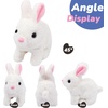 image:imageHopearl Walking Teddy Dog Interactive Electronic Pet Plush Toy Puppy Woof and Moving Animated Nodding Head Gifts for Toddlers Birthday Brown 7BunnyWhite