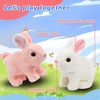 image:imageHopearl Walking Teddy Dog Interactive Electronic Pet Plush Toy Puppy Woof and Moving Animated Nodding Head Gifts for Toddlers Birthday Brown 7BunnyWhite