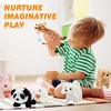 image:imageHopearl Walking Teddy Dog Interactive Electronic Pet Plush Toy Puppy Woof and Moving Animated Nodding Head Gifts for Toddlers Birthday Brown 7Carrot BunnyPink